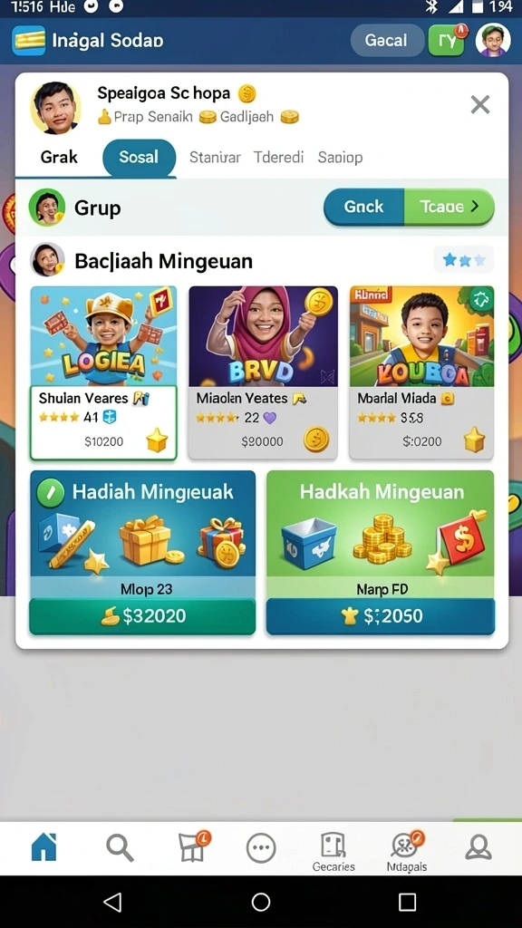 idrking - Fitur hadiah menarik untuk pemain yang berprestasi.