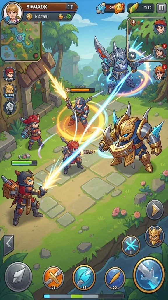 vv62 - Tangkapan layar menampilkan mode multiplayer dengan teman.